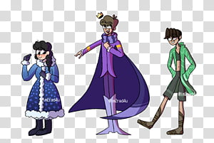 Best Bros Trio [OCs] transparent background PNG clipart thumbnail