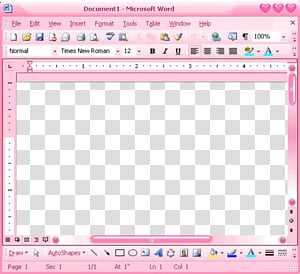 Aesthetic Pink Mega Microsoft Word Screengrab Transparent Background Png Clipart Hiclipart