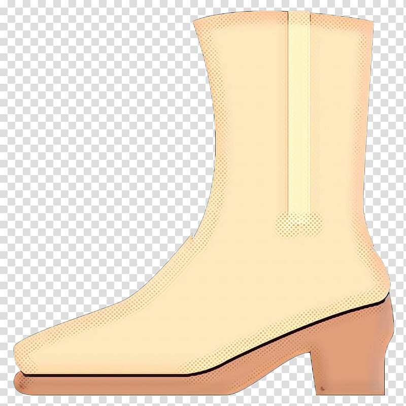 pop art retro vintage, Shoe, Human Leg, Boot, Beige, Footwear, Yellow, Durango Boot transparent background PNG clipart