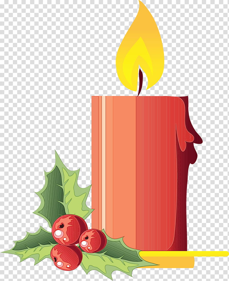 Christmas Tree Watercolor, Paint, Wet Ink, Candle, Christmas Candle, Desktop , Computer Icons, transparent background PNG clipart