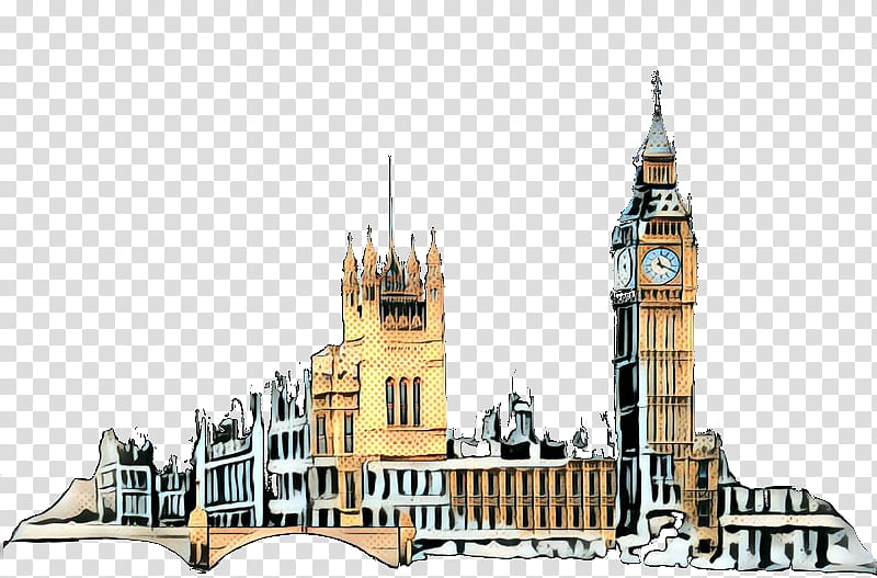 Big ben drawing palace of westminster Royalty Free Vector