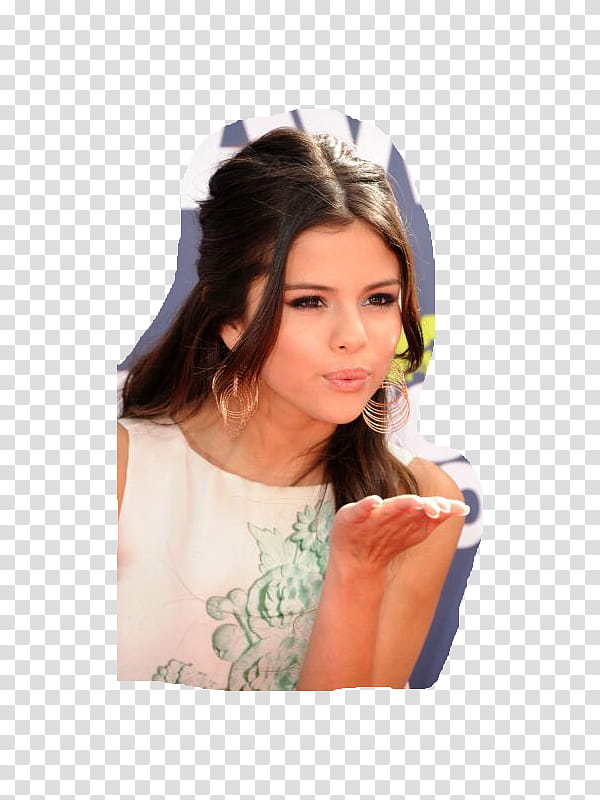 SeLeNa GoMeZ con bordes transparent background PNG clipart