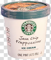 Food and Drinks s,  ml Starbucks Java Chip container transparent background PNG clipart