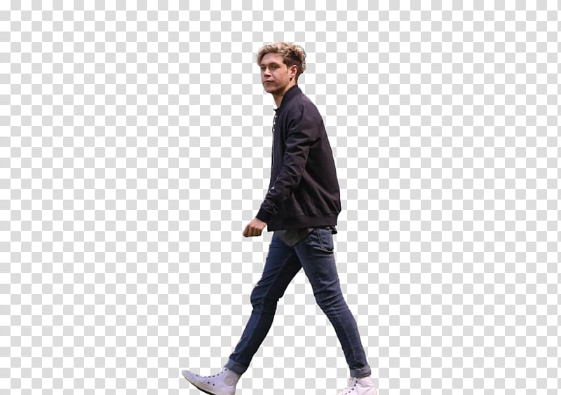 Niall Horan, man wearing black bomber jacket transparent background PNG clipart