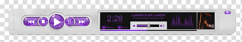 Interfaz Reproductor de Musica, gray and purple digital stereo transparent background PNG clipart