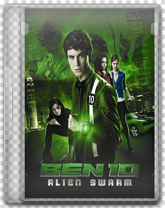 DVD movies icon, Ben , Ben  Alien Swarm DVD case transparent background PNG clipart