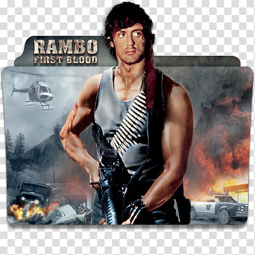 Rambo Collection Part  Folder Icon , Rambo, First Blood v transparent background PNG clipart