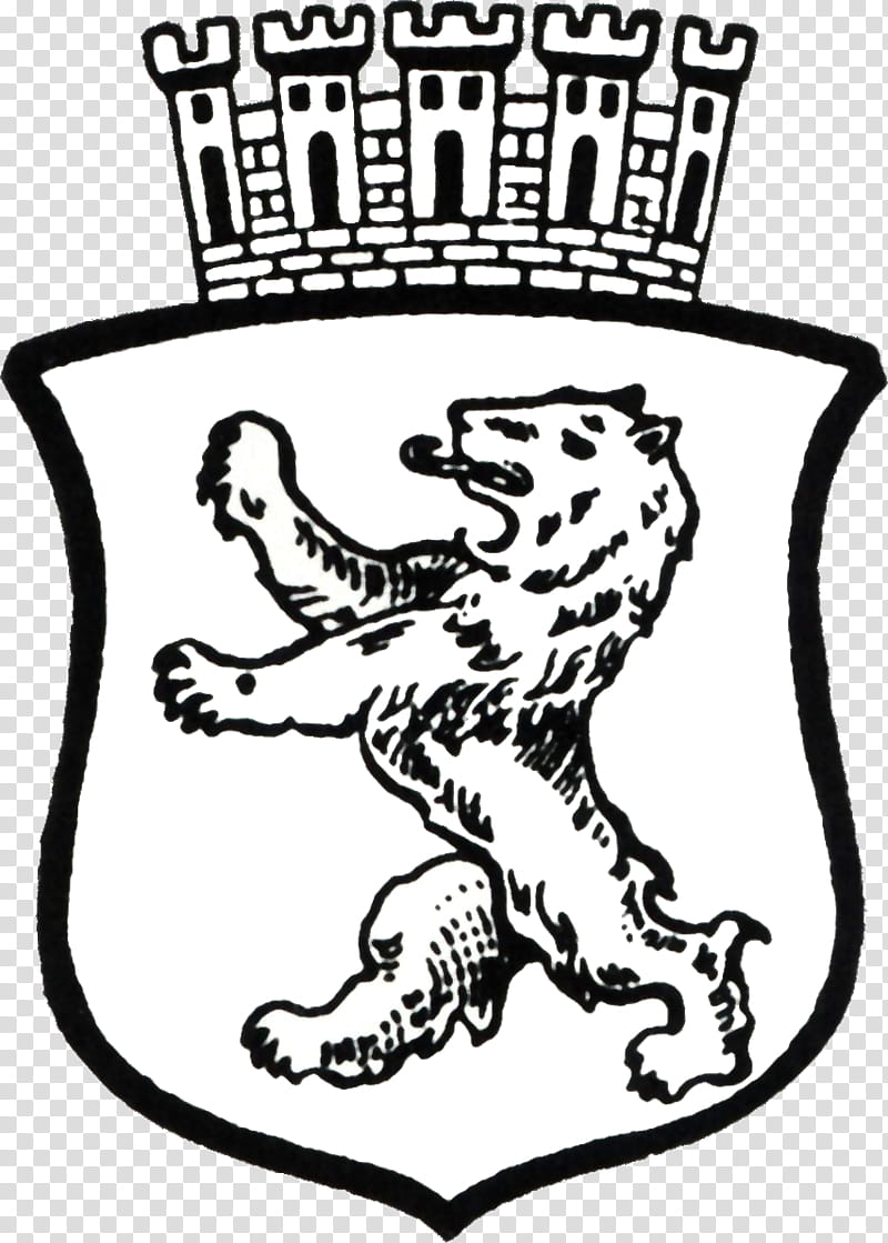 Dog And Cat, Coat Of Arms Of Berlin, West Berlin, East Berlin, Knight, Germany, White, Black transparent background PNG clipart