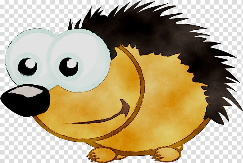 Hedgehog, Drawing, Porcupine, Cartoon, European Hedgehog, Nose, Yellow, Snout transparent background PNG clipart