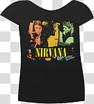 clothes for dolls , black Nirvana crew-neck shirt transparent background PNG clipart