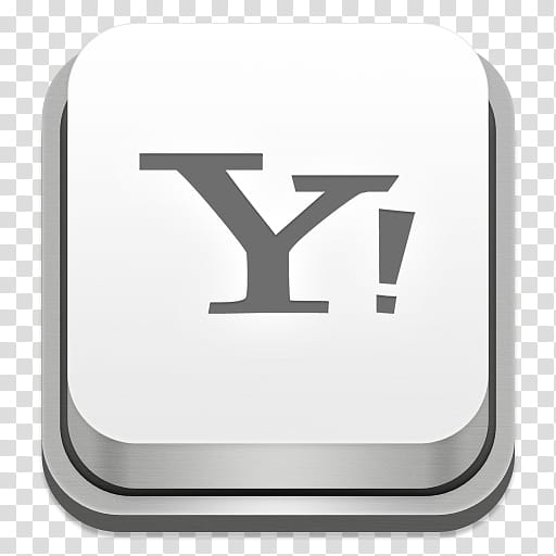 Apple Keyboard Icons, Yahoo, white and gray Yahoo icon transparent background PNG clipart