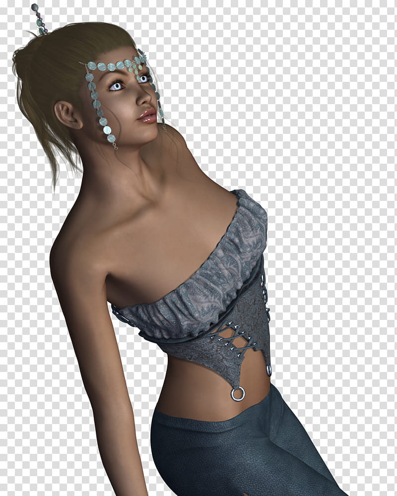 Fantasy Woman , women's grey pants transparent background PNG clipart