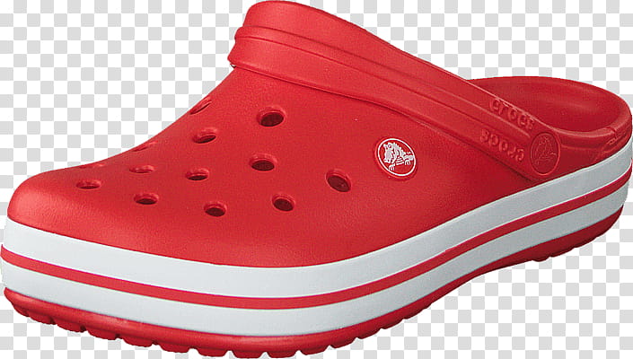 Red, Slipper, Shoe, CROCS, Crocs Crocband, Sandal, Shoe Shop, Blue transparent background PNG clipart