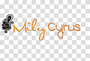 Miley Cyrus Texto transparent background PNG clipart thumbnail
