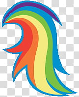 My Little Pony: Rainbow Dash Tail Cursor, Rainbow Dash hair illustration transparent background PNG clipart