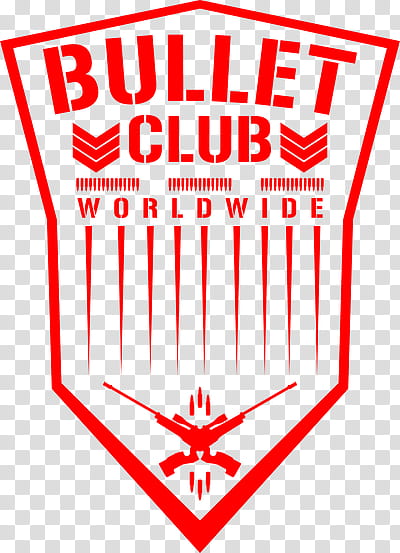 Bullet Club Worldwide Logo  (Red Shielded) transparent background PNG clipart