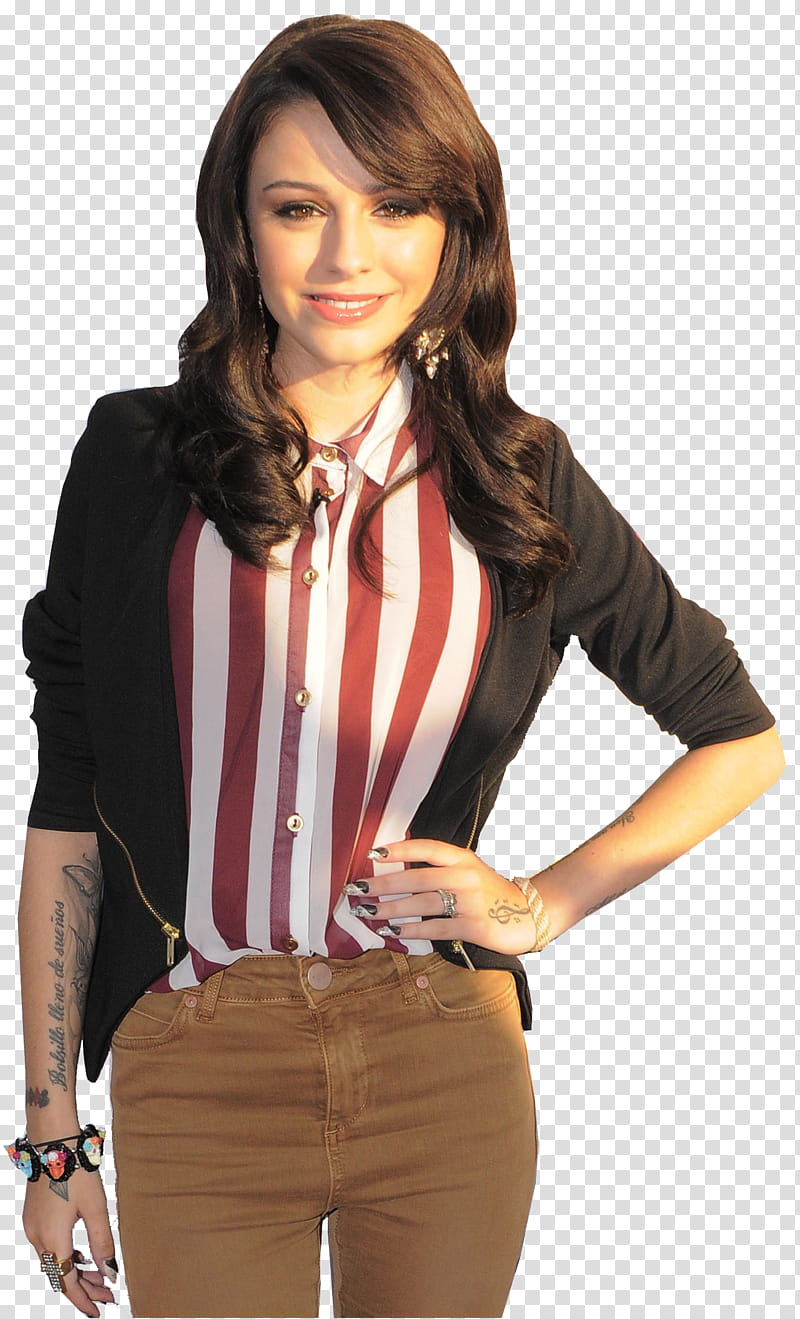 Cher Lloyd HQ, smiling woman with hand akimbo transparent background PNG clipart