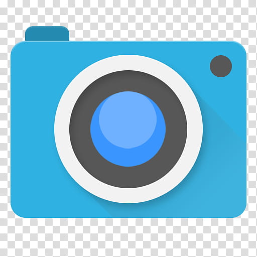 Android Lollipop Icons, Camera Next, blue and white camera icon transparent background PNG clipart