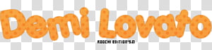 Texto de Demi Lovato transparent background PNG clipart thumbnail