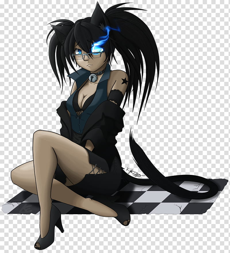 Black Rock Shooter Nekoloid transparent background PNG clipart