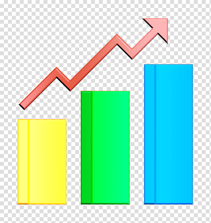 Design tool collection icon Statistics icon Graph icon, Green, Line ...