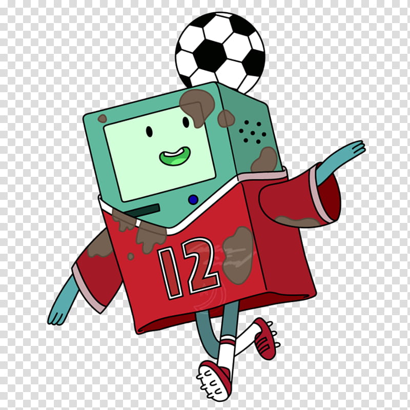 Nuevo de nes de BMO, GMO playing soccer illustration transparent background PNG clipart