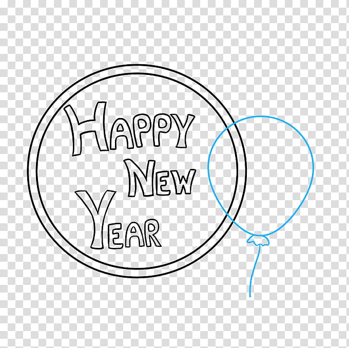 New Year Drawing, Paper, Marker Pen, 2019, Tutorial, Logo, Howto, New Year Card transparent background PNG clipart