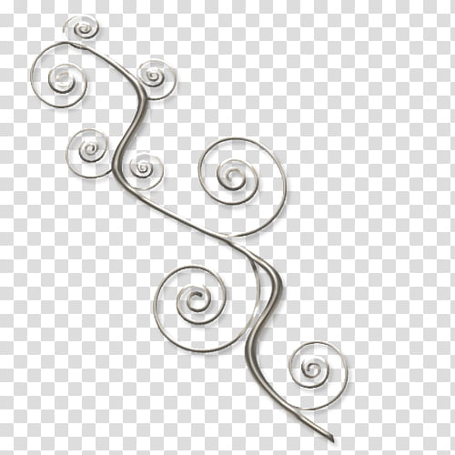 Silver, Body Jewellery, Line, Line Art, Fahrenheit, Human Body, Spiral, Body Jewelry transparent background PNG clipart