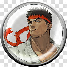 street fighter rd strike, ryu bola icon transparent background PNG clipart