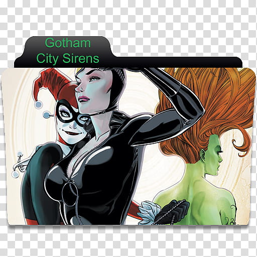 DC Comics Folder , Gotham City Sirens transparent background PNG clipart