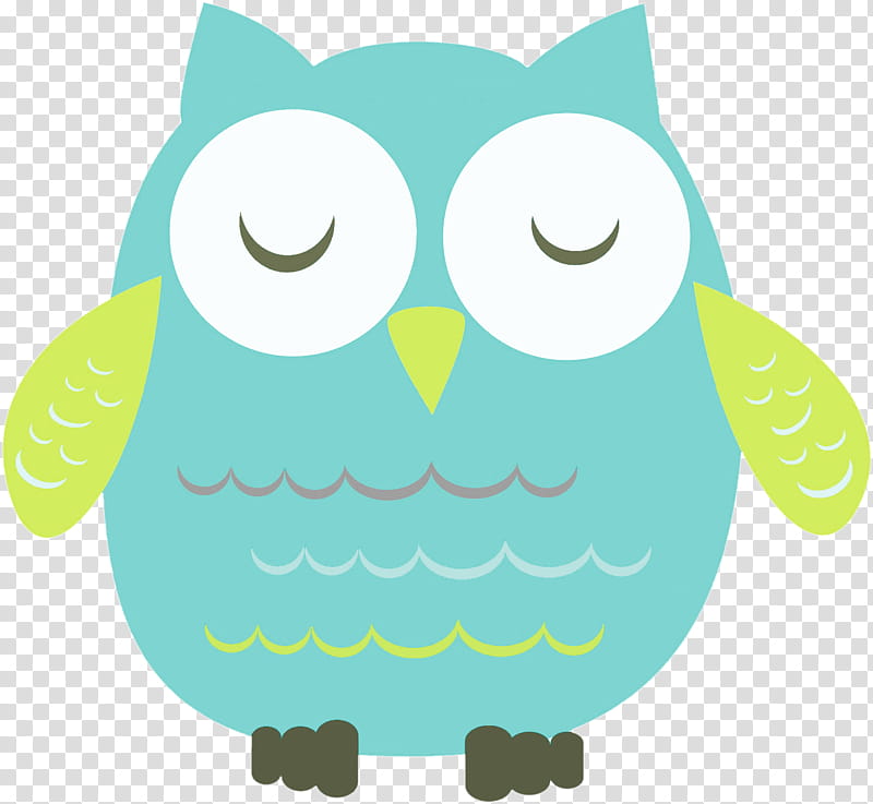 Cute Owls set, blue owl illustration transparent background PNG clipart