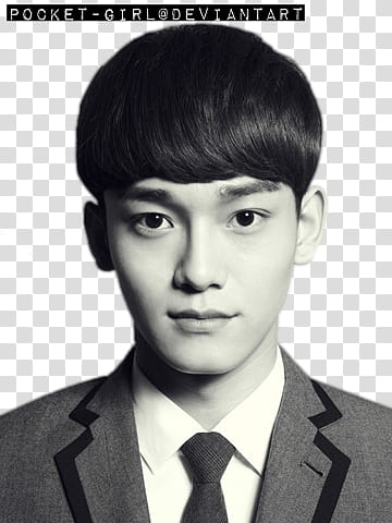 EXO Kiss and Hug Render , grayscale of man wearing suit jacket transparent background PNG clipart