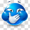 Very emotional emoticons , , blue emoticon illustration transparent background PNG clipart