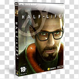 DVD Game Icons v, HalfLife , Half-Life PC DVD-ROM case icon transparent background PNG clipart