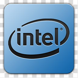 Icon , Intel, Intel logo transparent background PNG clipart