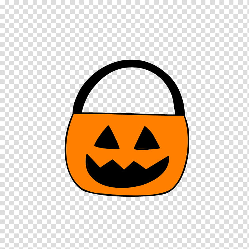 orange and black jack o lantern basket illustration transparent background PNG clipart