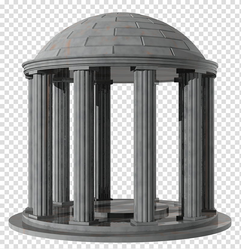 Garden Dome, round gray domed concrete shed transparent background PNG clipart