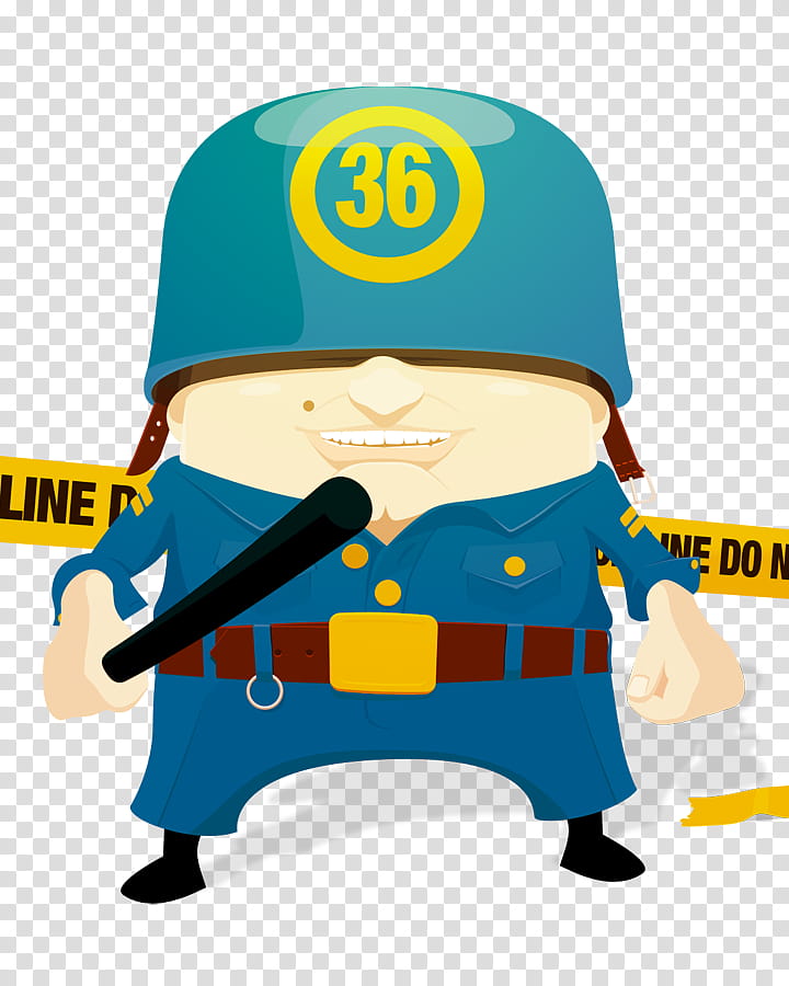 Police line, cop character illustration transparent background PNG clipart