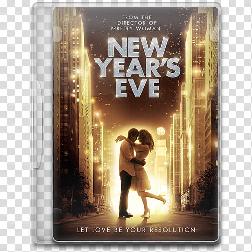 Movie Icon , New Year's Eve, New Year's Eve DVD cover transparent background PNG clipart
