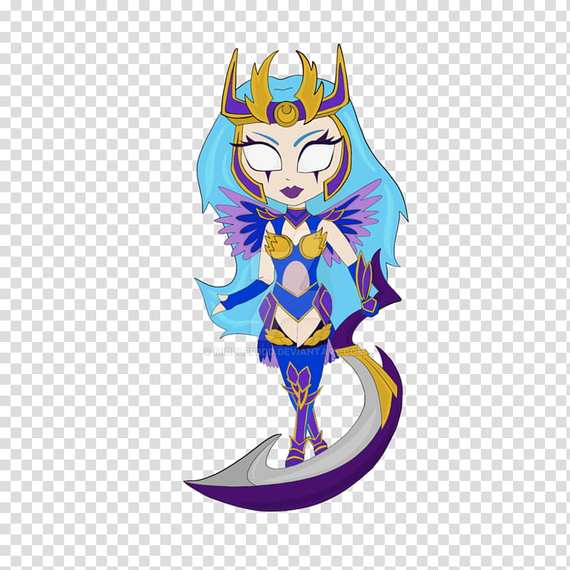 Dark Valkyrie Dianna Chibi transparent background PNG clipart