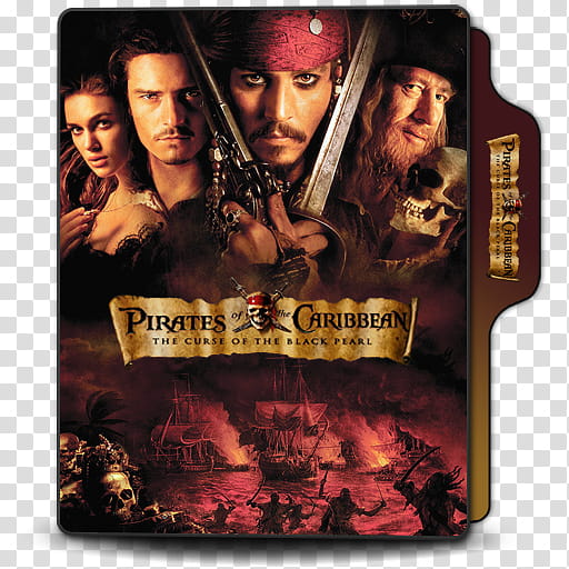 Pirates of the Caribbean   Folder Icons, Pirates of the Caribbean, The Curse of the Black Pearl v transparent background PNG clipart