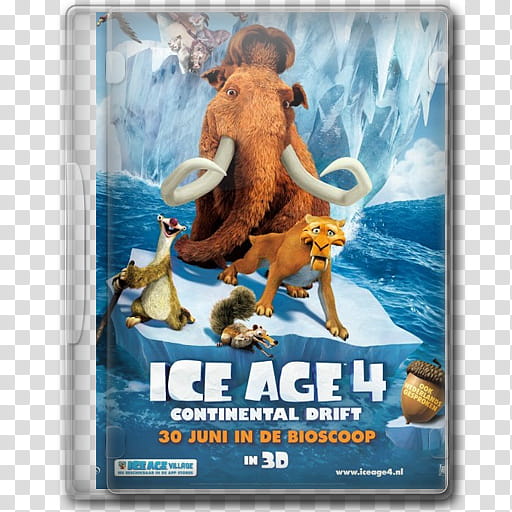 Ice Age  Folder Icon, dvdbox Icon  copy transparent background PNG clipart