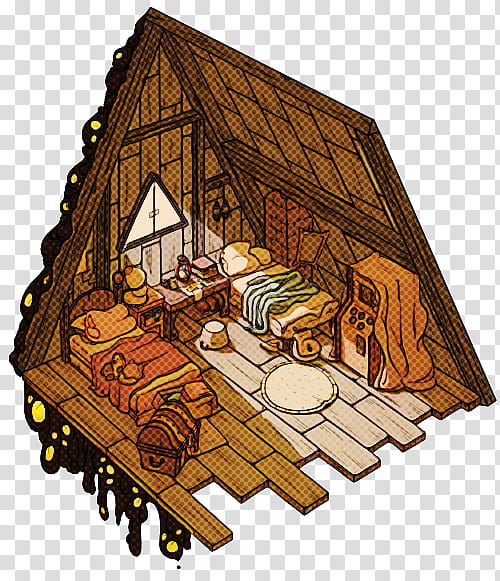 log cabin hut roof nativity scene ceiling, Wood, Furniture transparent background PNG clipart