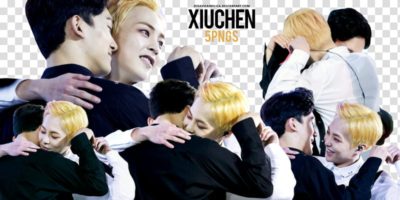 EXO Xiuchen  Green Nature, couple dancing transparent background PNG clipart