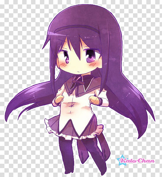 Akemi Homura, girl anime character transparent background PNG clipart