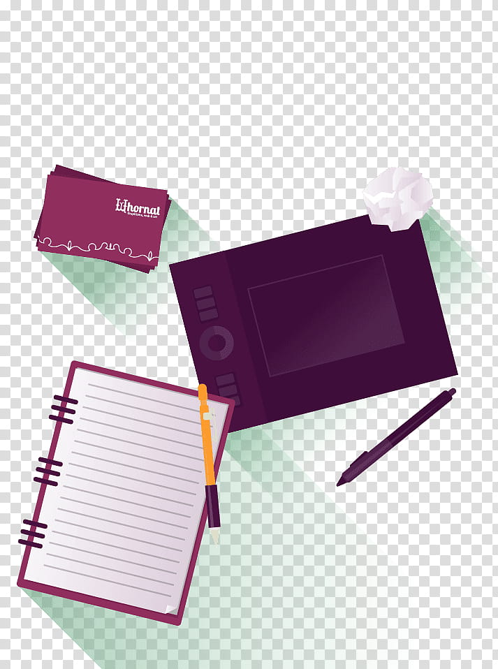 Notebook, Whornat Design Graphisme Web Art, Independant Print, Text, Business Cards, Career Portfolio, Screen Printing, Violet transparent background PNG clipart