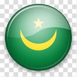 Africa Mac, round green and yellow crescent moon and star flag illustration transparent background PNG clipart