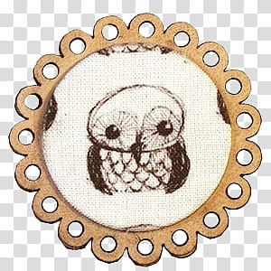 , black owl cross-stitch decor transparent background PNG clipart