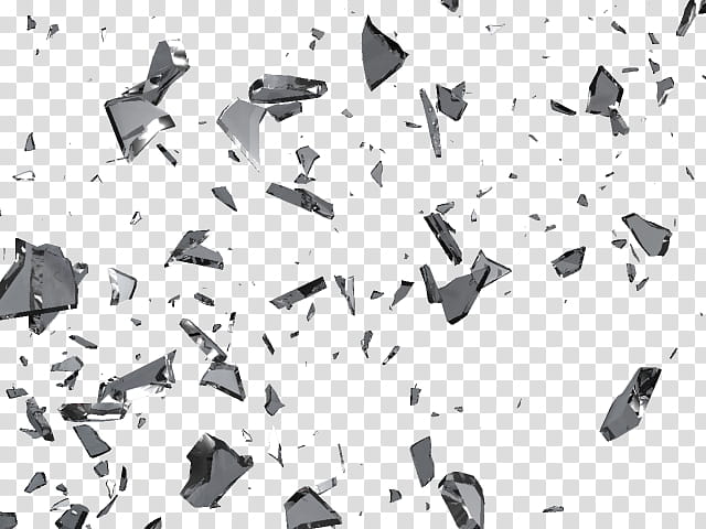 gray shattered glass art transparent background PNG clipart