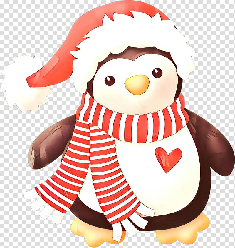 Santa claus, Cartoon, Flightless Bird, Penguin, Christmas , Stuffed Toy transparent background PNG clipart